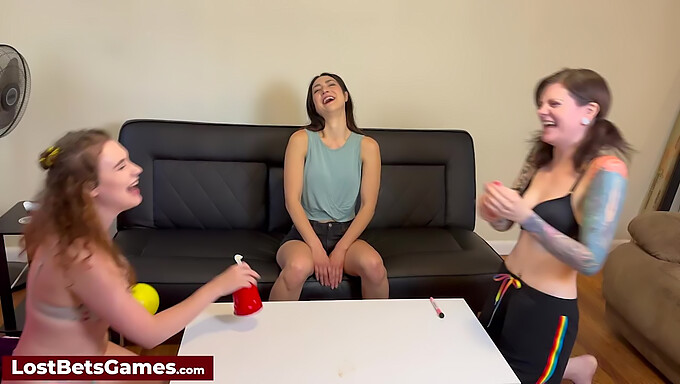 Three Lesbian Friends Engage In A Naughty Strip Game And Steamy Sex Play