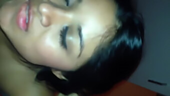 Latina Beauty Gets Covered In Cum After Intense Facial